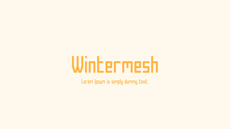 Wintermesh Font Family