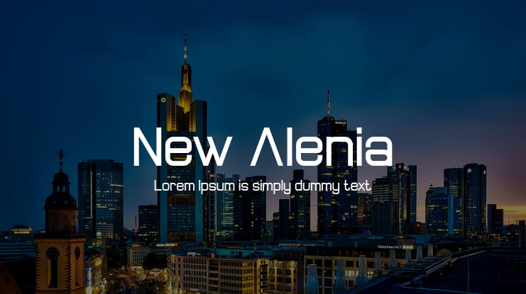 New Alenia Font Family