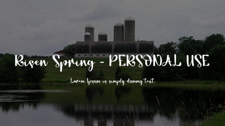 Risen Spring - PERSONAL USE Font Family