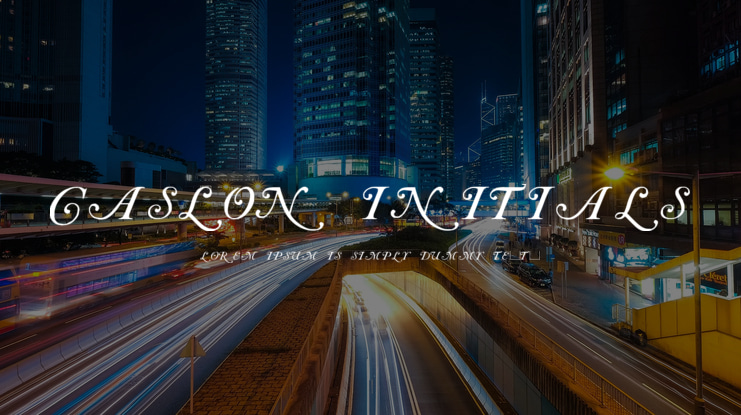 Caslon Initials Font Family