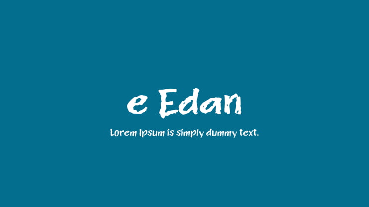 e Edan Font