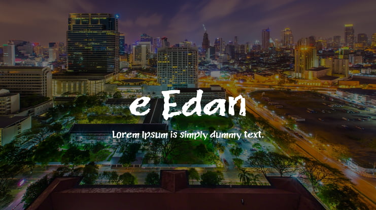 e Edan Font