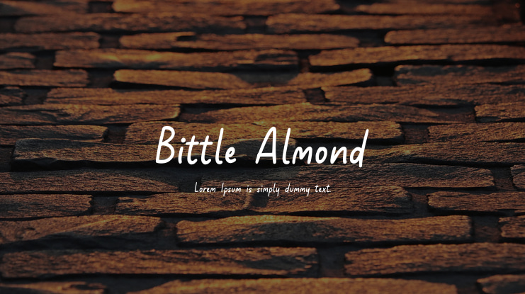 Bittle Almond Font