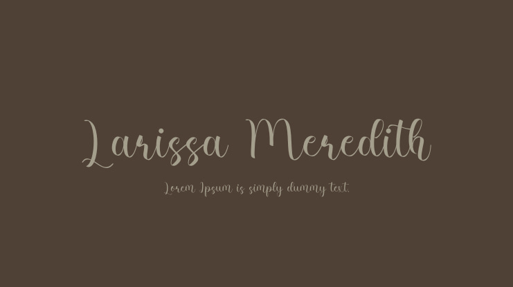 Larissa Meredith Font