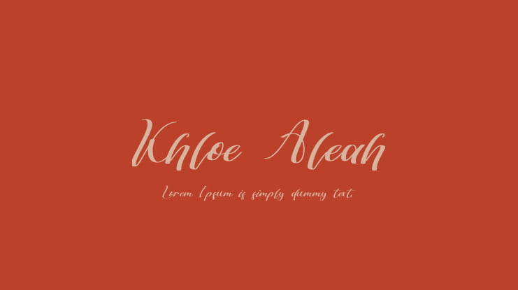 Khloe Aleah Font