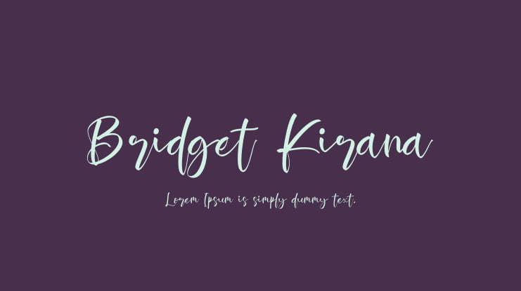 Bridget Kirana Font
