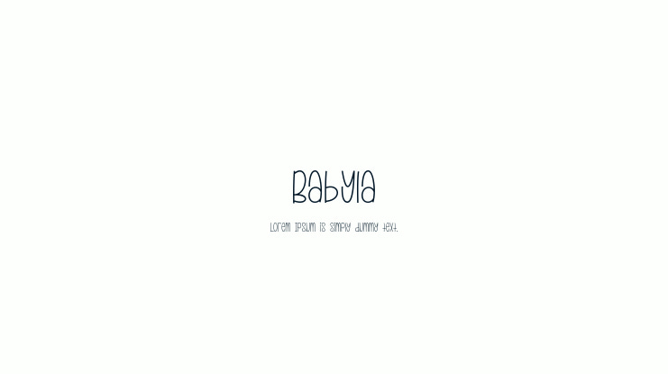 Babyla Font