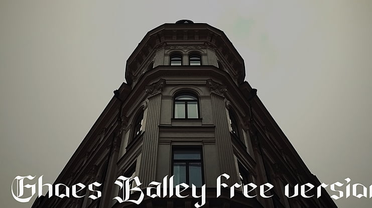 Ghoes Balley free version Font