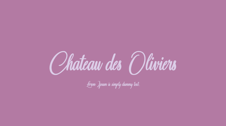 Chateau des Oliviers Font