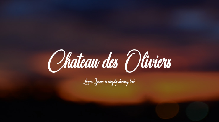 Chateau des Oliviers Font