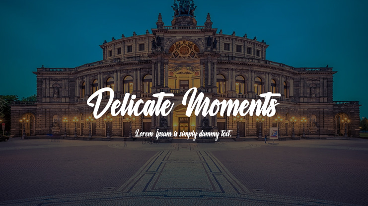 Delicate Moments Font