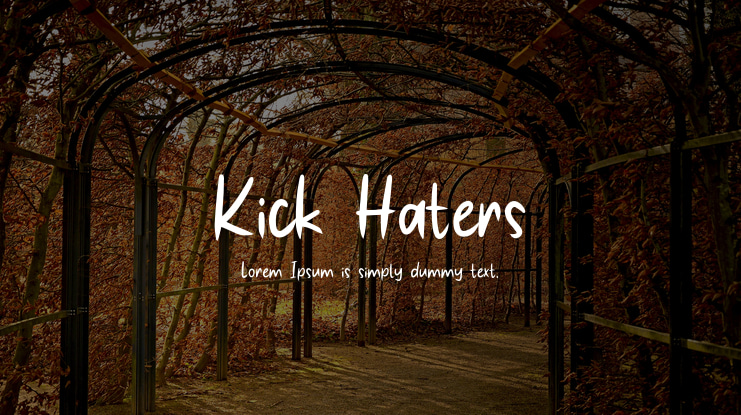 Kick Haters Font