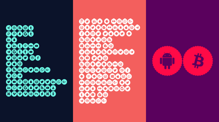 Icons Social Media 9 Font