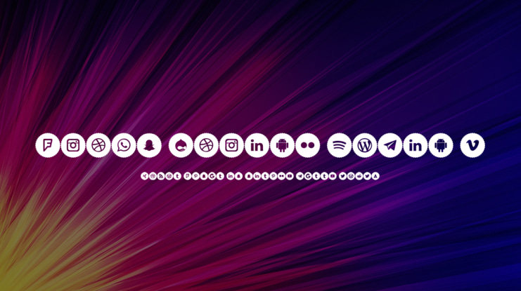 Icons Social Media 9 Font