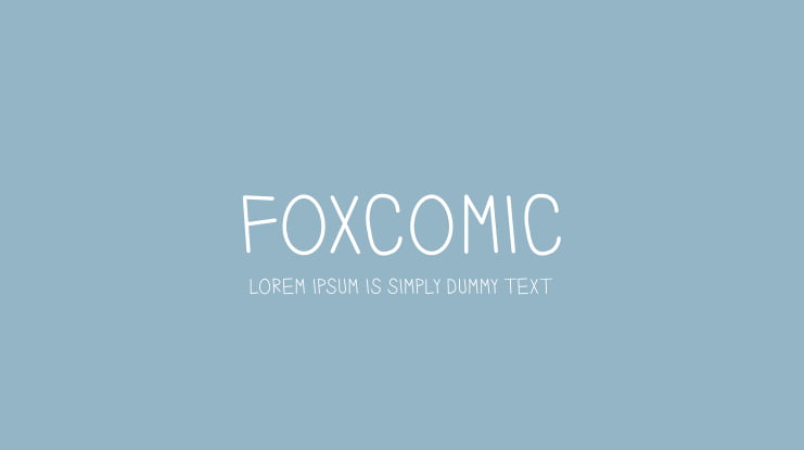 Foxcomic Font