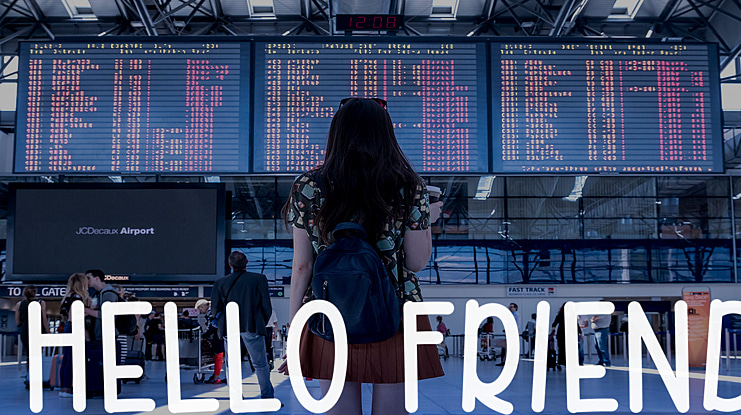 HELLO FRIEND Font