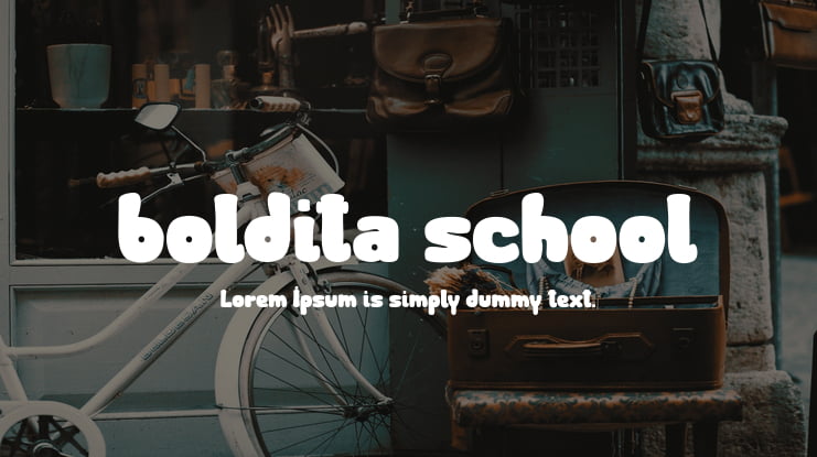 boldita school Font