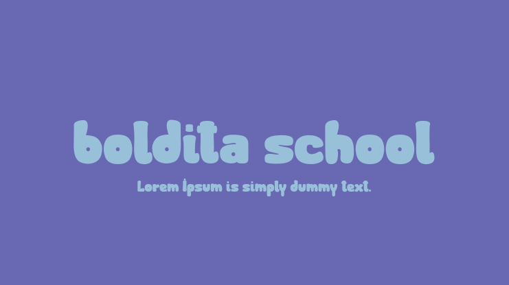 boldita school Font