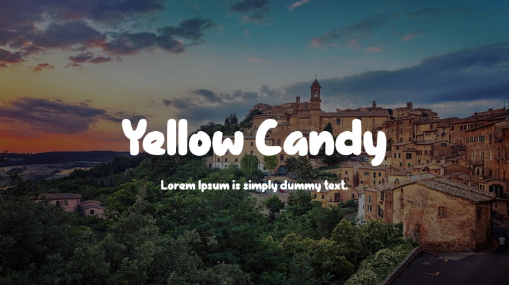 Yellow Candy Font
