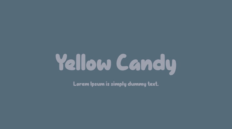 Yellow Candy Font