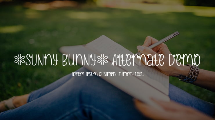 Sunny Bunny Alternate Demo Font Family