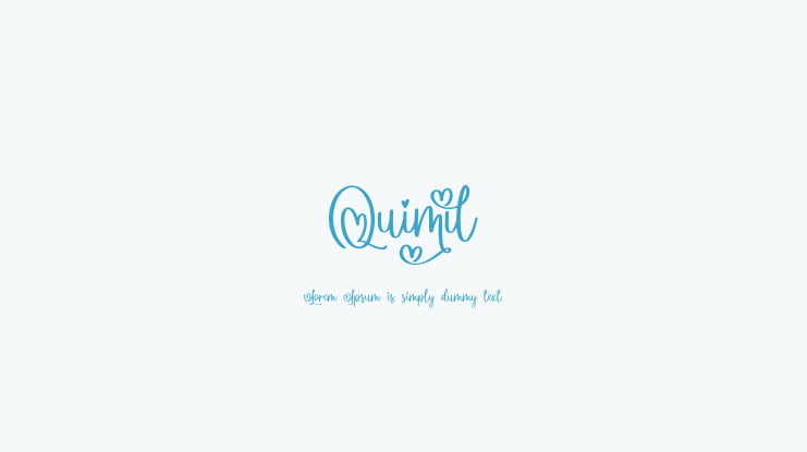 Quimil Font