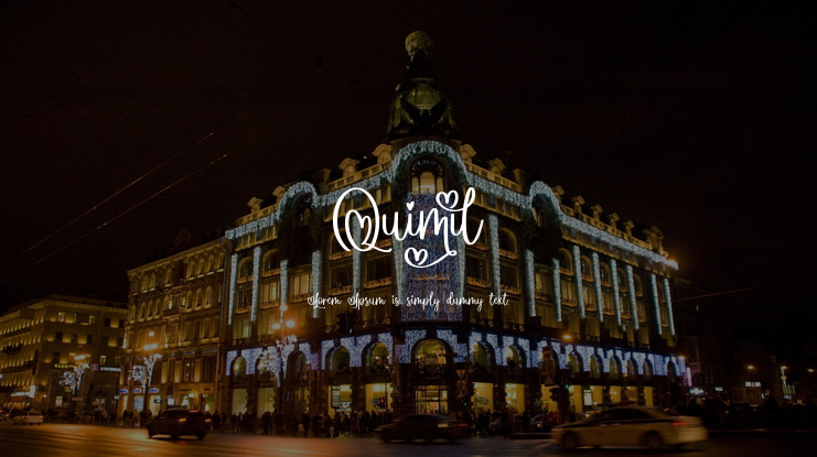 Quimil Font