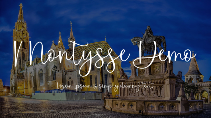 Montysse Demo Font