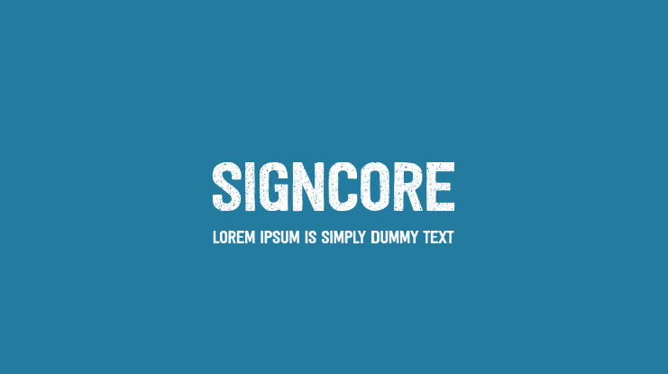 SIGNCORE Font