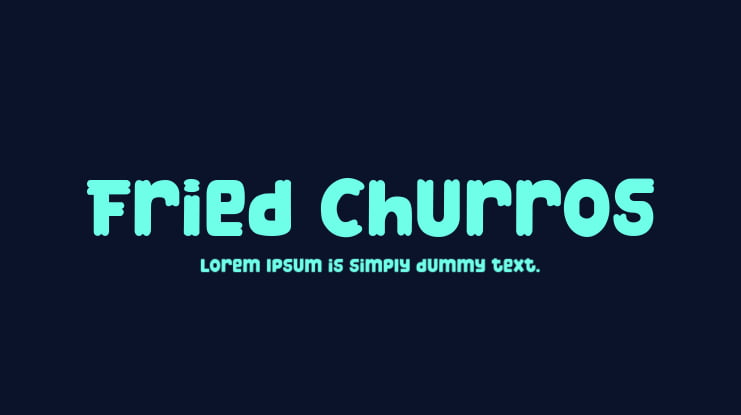 Fried Churros Font
