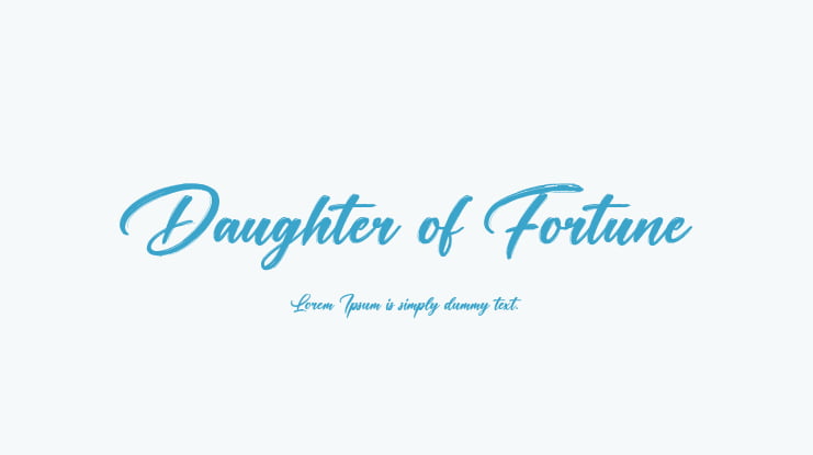 Daughter of Fortune Font