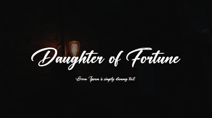Daughter of Fortune Font