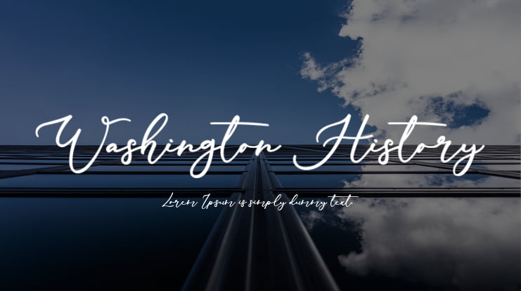 Washington History Font