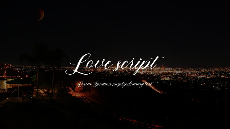 Love script Font