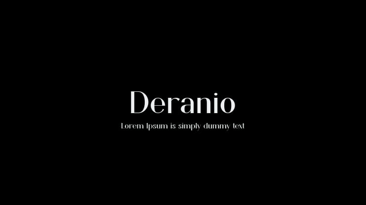 Deranio Font