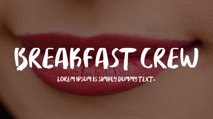 Breakfast Crew Font