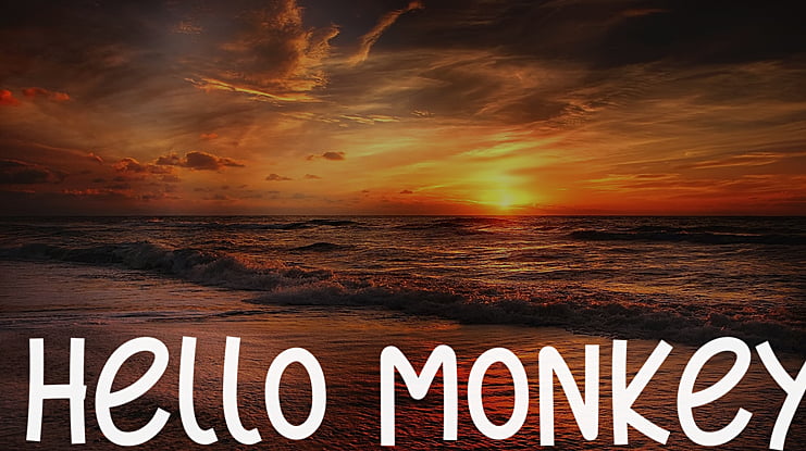 Hello Monkey Font