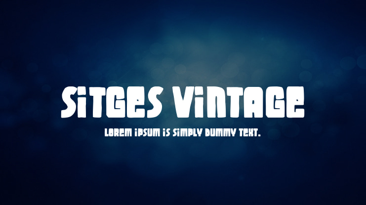 Sitges Vintage Font