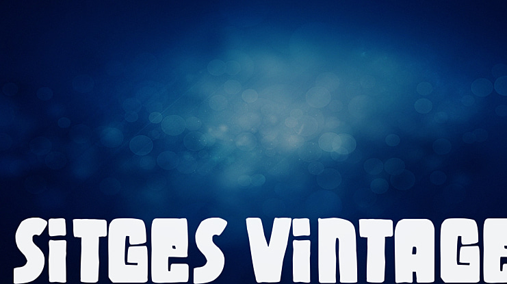 Sitges Vintage Font
