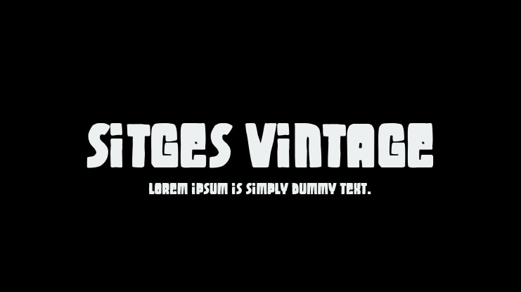 Sitges Vintage Font