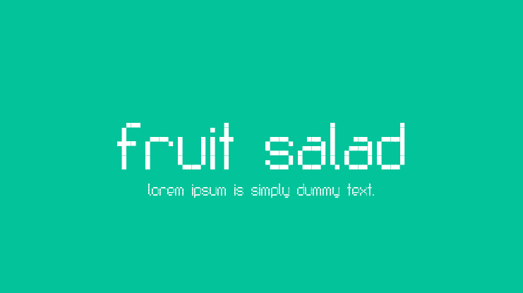 Fruit Salad Font