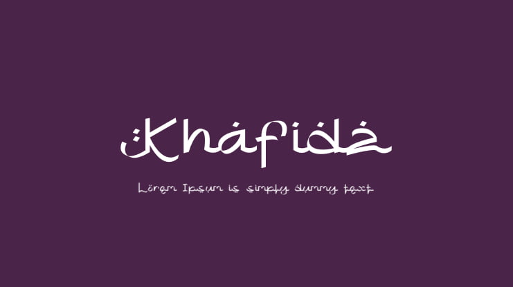 Khafidz Font