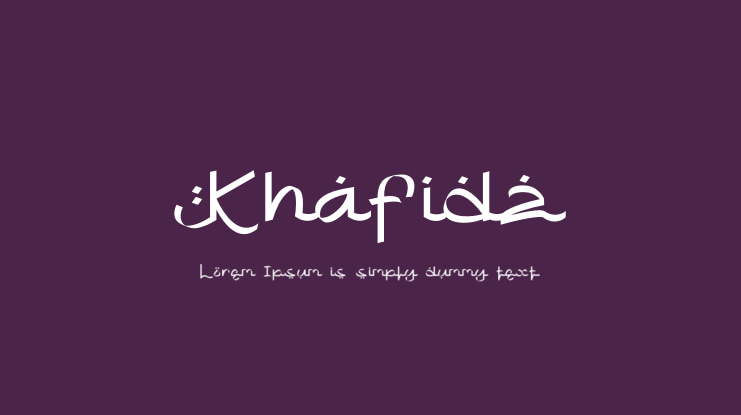 Khafidz Font