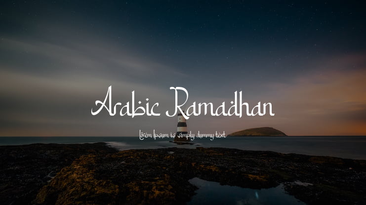 Arabic Ramadhan Font