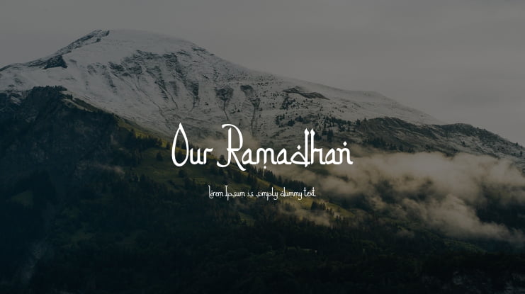 Our Ramadhan Font