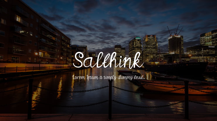 Salthink Font