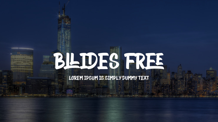 Bllides Free Font