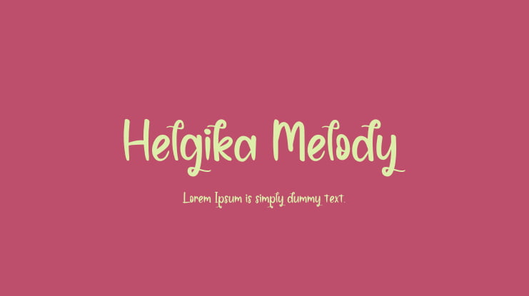 Helgika Melody Font