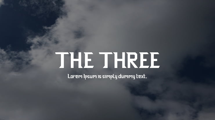THE THREE Font