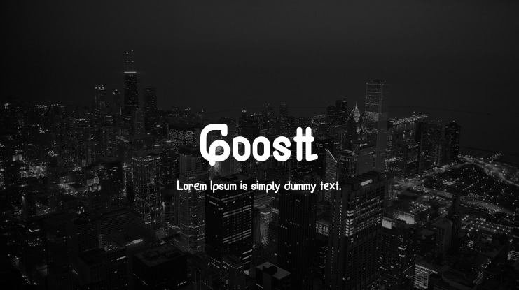 Goostt Font